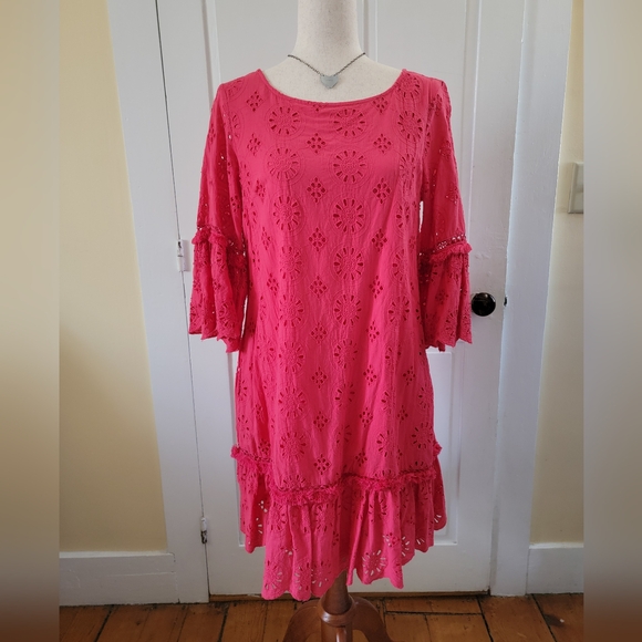 Anthropologie Dani Eyelet Lace Dress - Picture 2 of 9